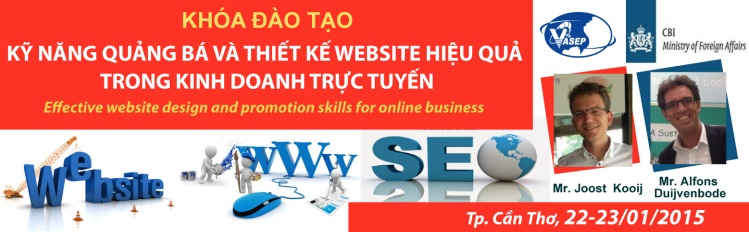 Khóa đào tạo K.2.15Kỹ năng quảng bá và thiết kế website hiệu quả trong kinh doanh trực tuyến - Effective website design and promotion skills for online business