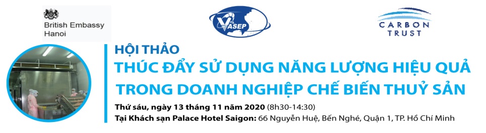 HỘI THẢO THÚC ĐẨY SỬ DỤNG NĂNG LƯỢNG HIỆU QUẢ TRONG DOANH NGHIỆP CHẾ BIẾN THUỶ SẢN