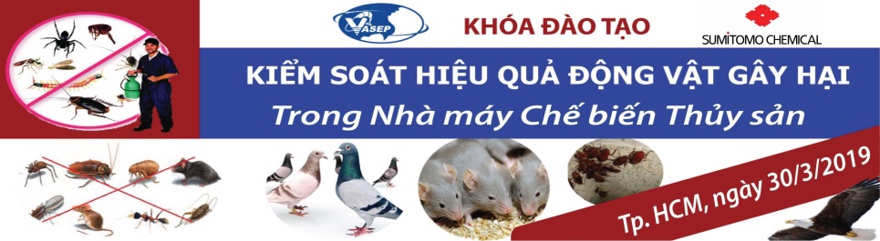 Khóa đào tạo K.01.19 “Kiểm soát hiệu quả Động vật gây hại trong NMCB Thủy sản”