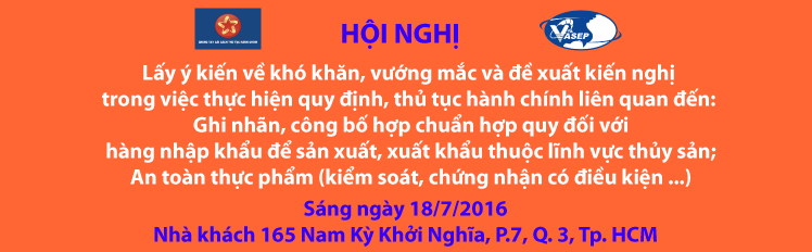Hội nghị lấy ý kiến DN thủy sản về quy định thủ tục hành chính