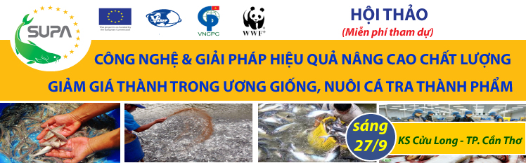 Hội thảo 2 “Công nghệ và giải pháp hiệu quả nâng cao chất lượng, giảm giá thành trong ương giống và nuôi cá tra”