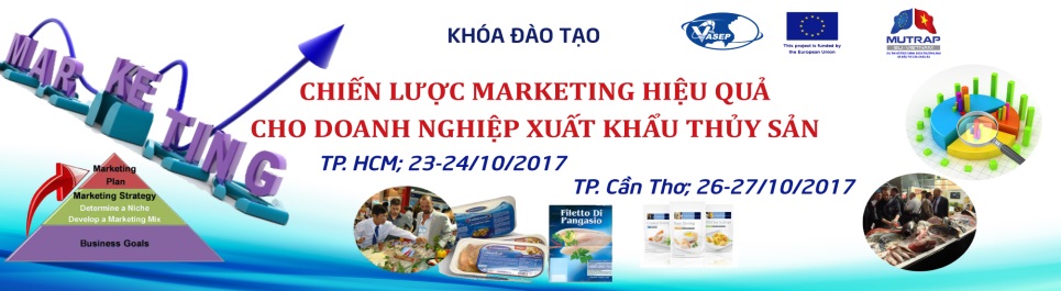 Khóa đào tạo K22.17 Chiến lược marketing hiệu quả cho DN XK thủy sản