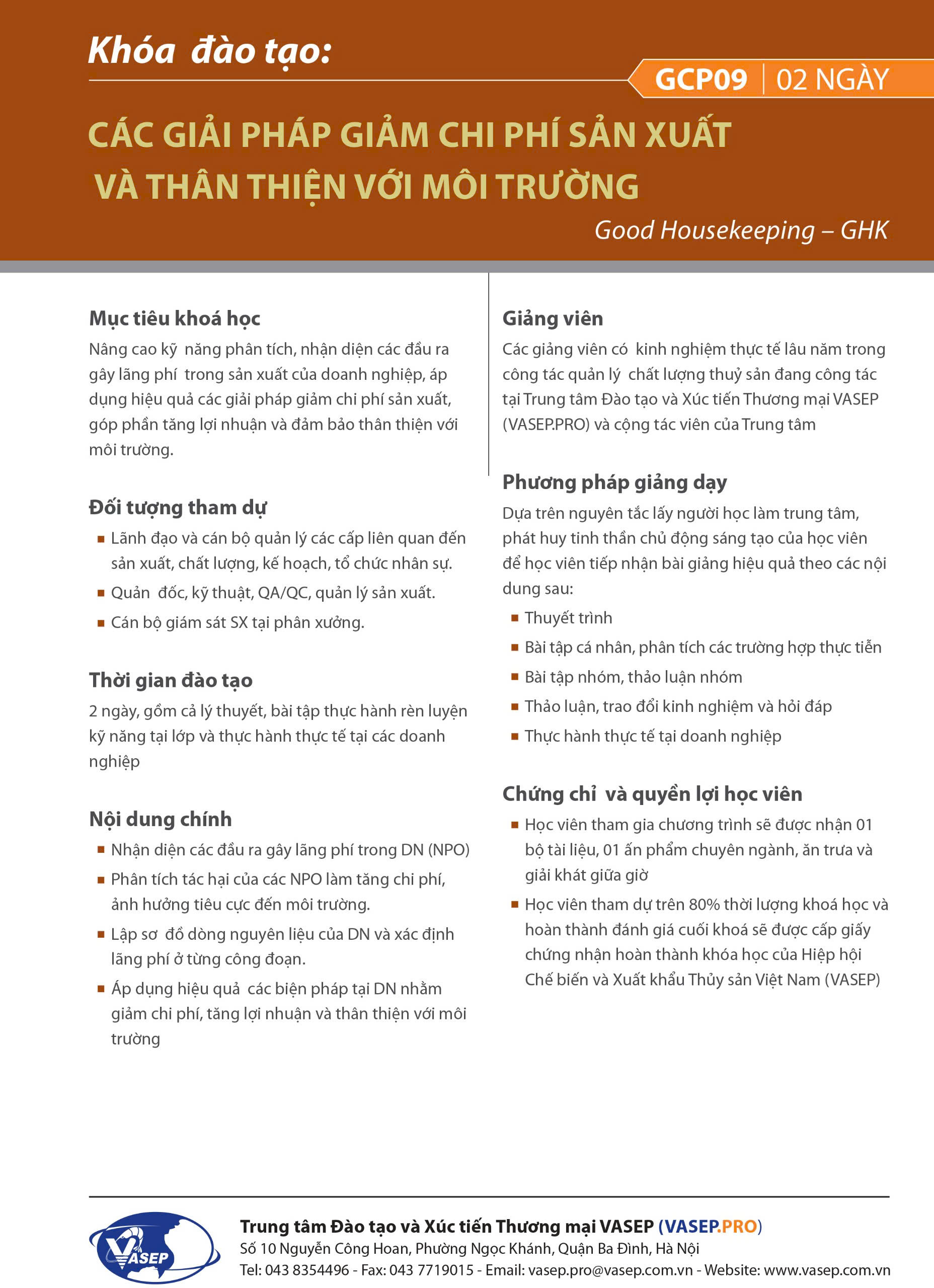 CÁC GIẢI PHÁP GIẢM CHI PHÍ SẢN XUẤT VÀ THÂN THIỆN VỚI MÔI TRƯỜNG