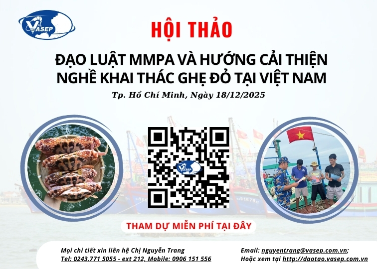 CHƯƠNG TRÌNH HỘI THẢO ĐẠO LUẬT MMPA VÀ HƯỚNG CẢI THIỆN NGHỀ KHAI THÁC  GHẸ ĐỎ TẠI VIỆT NAM