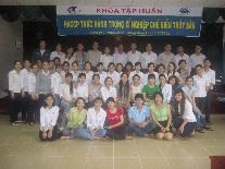 Ảnh khóa đào tạo HACCP thực hành trong XNCBTS tại Công ty Cổ Phần Vĩnh Hoàn