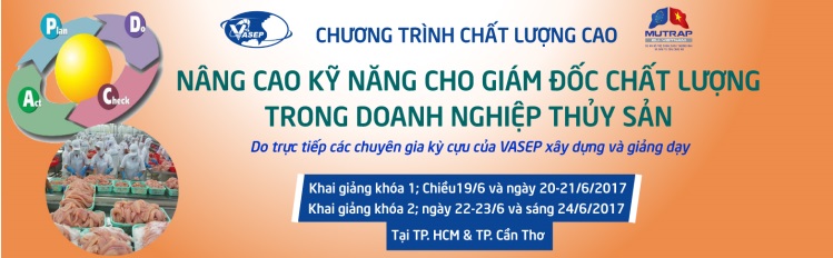 Cần Thơ - Khóa đào tạo Nâng cao kỹ năng cho Giám đốc Chất lượng trong Doanh nghiệp Chế biến Thủy sản”