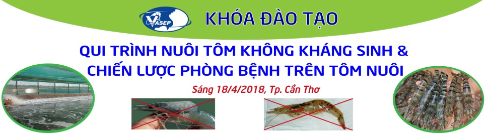 Khóa tập huấn “Qui trình nuôi Tôm không kháng sinh và Chiến lược phòng bệnh trên Tôm nuôi”